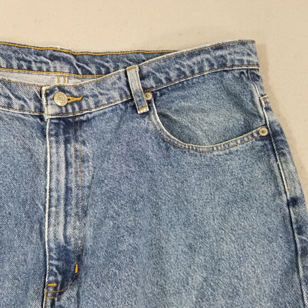 Polo Ralph Lauren jeans men's 38x30 relaxed loose fit blue denim pants retro